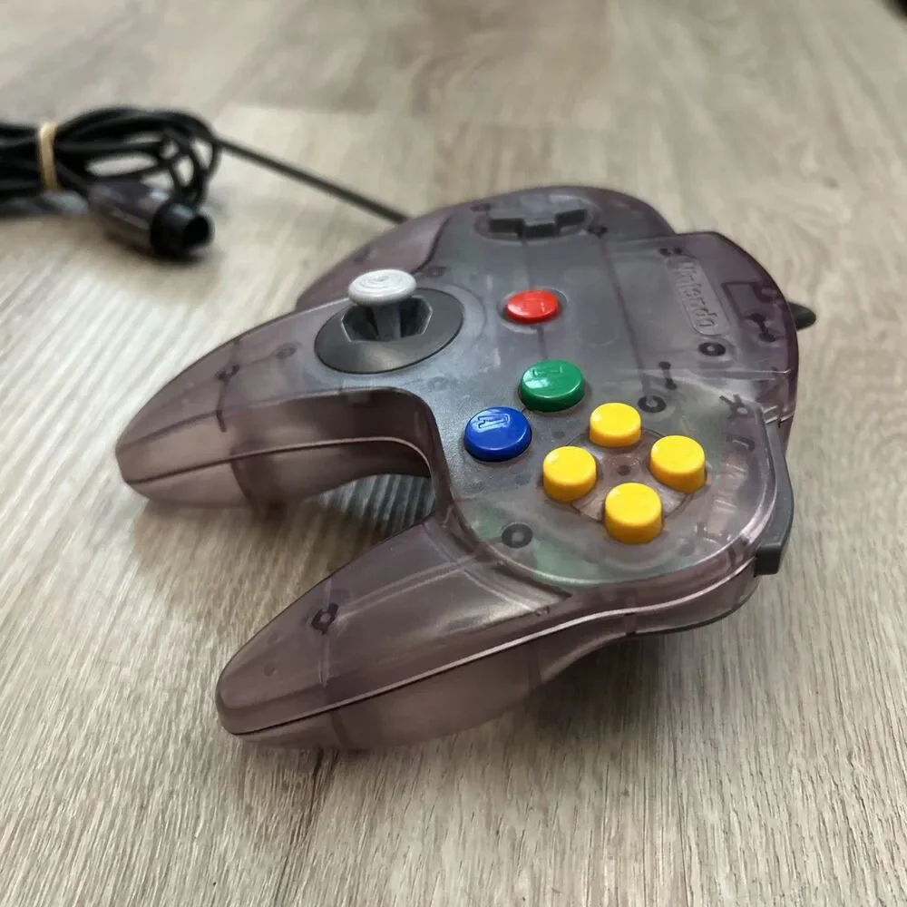 Official Nintendo 64 Controller Authentic OEM Purple N64 NUS-005 Works Loose